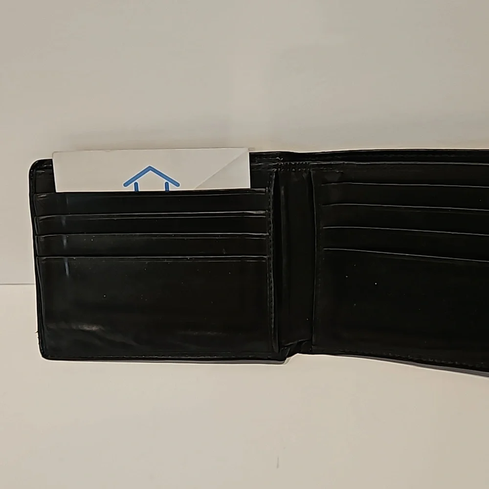 Coach Wallet Leather Bi Fold Classic Traditional Black - Picture 4 of 11